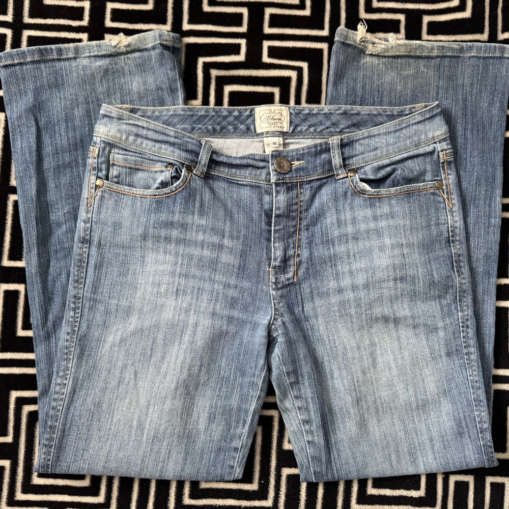 White House Black Market Light Blue Straight Leg Jeans